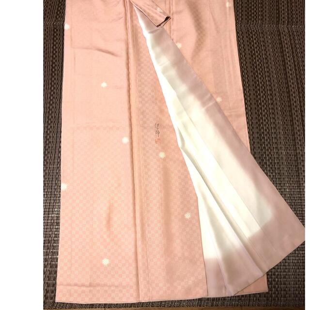 小紋　ピンク レディースの水着/浴衣(着物)の商品写真