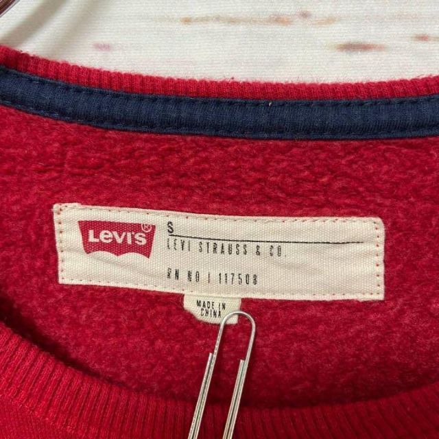 Levi's(リーバイス)のLevi′s リーバイス スウェット ビックロゴ プリント 赤×紺 L相当 メンズのトップス(スウェット)の商品写真