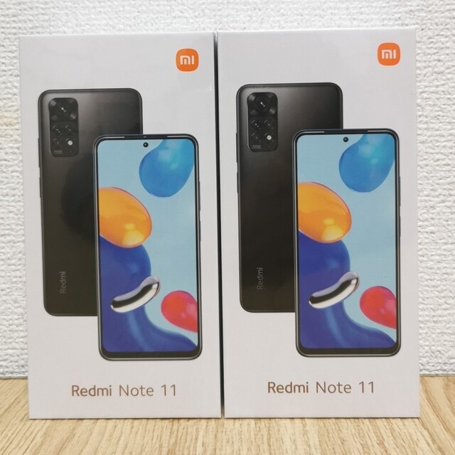 シャオミ Xiaomi Redmi Note 11 グラファイトグレー　×2台64GBサイズ