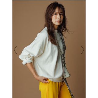 マザー(mother)のFORME コットンカシミヤ無地ニット　白　ホワイト　東原亜希　新品(ニット/セーター)