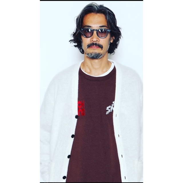 WACKO MARIA(ワコマリア)のWACKO MARIA 22FW MOHAIR CARDIGAN 白 XL メンズのトップス(カーディガン)の商品写真