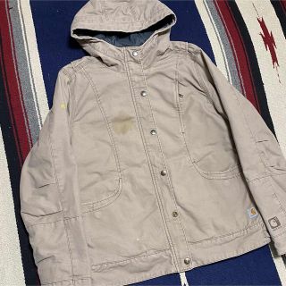 カーハート(carhartt)の90s 古着 カーハート ダック地 ブルゾン パーカー ロゴタグ ゆるだぼ(ブルゾン)