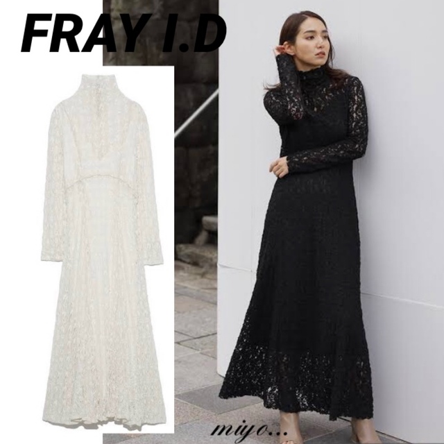 FRAY I.D /ストレッチレースロングワンピース