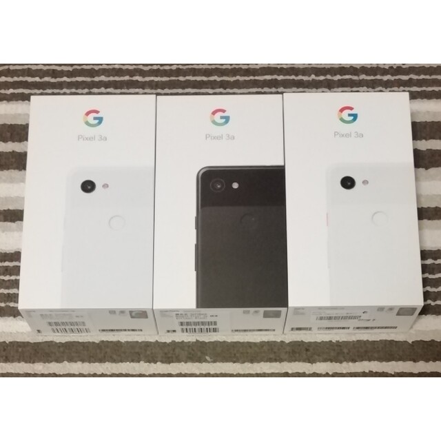 Google Pixel 3a SIMフリー 3色セット スマホ/家電/カメラのスマートフォン/携帯電話(スマートフォン本体)の商品写真