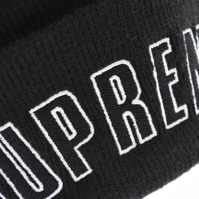 SUPREME シュプリーム 19AW ×New Era Championship Beanie チャンピオンシップ ビーニー ニット帽 ニューエラ ブラック