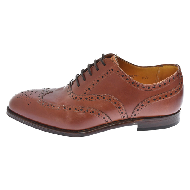 293センチワイズGRENSON グレンソン ウィング チップ レザー シューズ ブラウン 22356