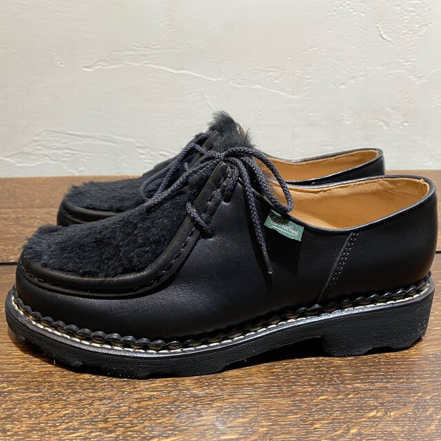 Paraboot】パラブーツ ミカエル ラパン ブラック新品同様 UKサイズ3