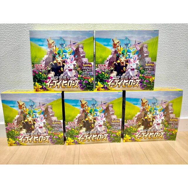 新作グッ ポケモン - ポケモンカード イーブイヒーローズ 5BOX カード ...