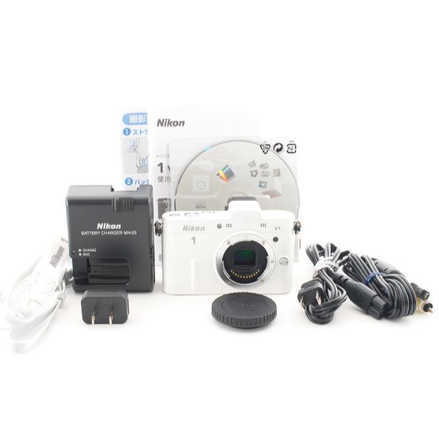 ■美品■ニコン NIKON 1 V1 ボディ ホワイト