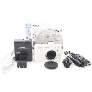 ニコン(Nikon)の■美品■ニコン NIKON 1 V1 ボディ ホワイト(ミラーレス一眼)