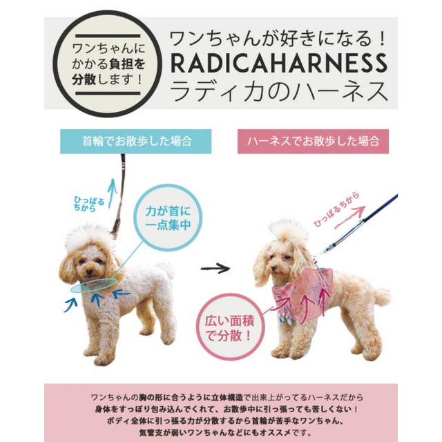 りあ様専用　ラディカ　ハーネス　Mサイズ その他のペット用品(犬)の商品写真