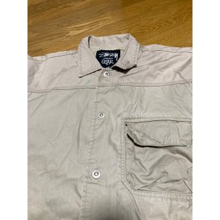 ステューシー(STUSSY)のステューシーstussy バイカラー裏メッシュブルゾン　ベージュ　難ありXL (ブルゾン)