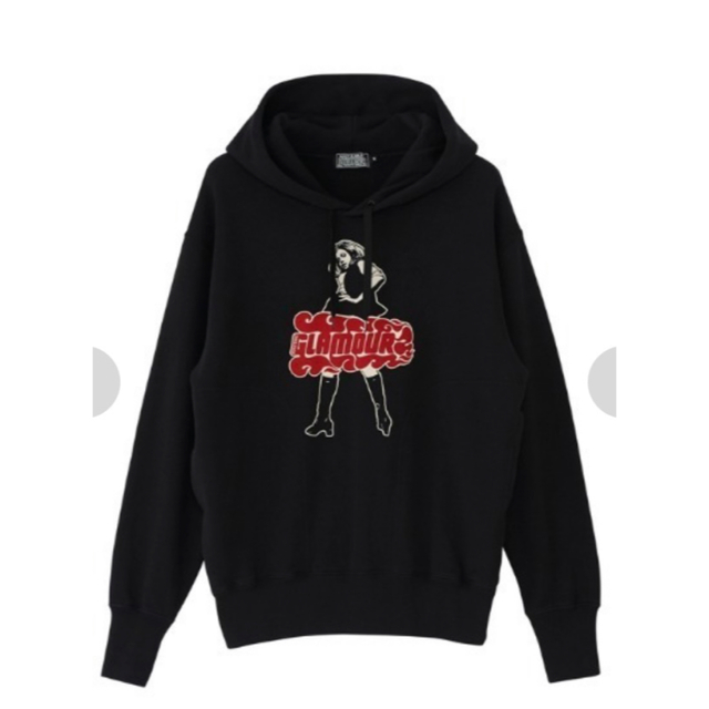 HYSTERIC GLAMOUR(ヒステリックグラマー)の定価26,400円　ヒステリックグラマー　ＶＩＸＥＮ　ＧＩＲＬ　パーカー　黒　Ｍ メンズのトップス(パーカー)の商品写真