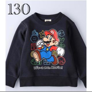 ライトオン(Right-on)の新品　スーパーマリオ　スウェットシャツ　トレーナー　130(Tシャツ/カットソー)