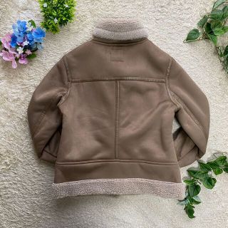 【美品】ZARA　フェイクムートンジャケット　B-3　黒　L　裏ボア　近年型