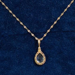 agete 限定 アクアマリンネックレス