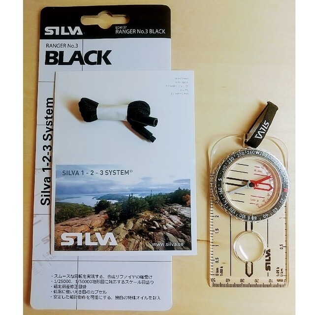 SILVA シルバコンパス No.3 Black ECH137 スポーツ/アウトドアのアウトドア(登山用品)の商品写真