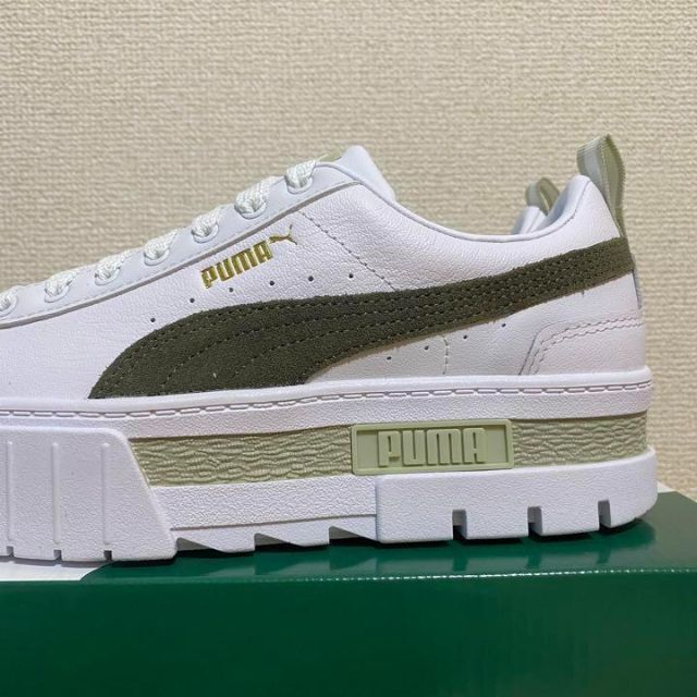 PUMA(プーマ)の24.5cm【新品】プーマ メイズ レザー 厚底 ベージュ レディースの靴/シューズ(スニーカー)の商品写真