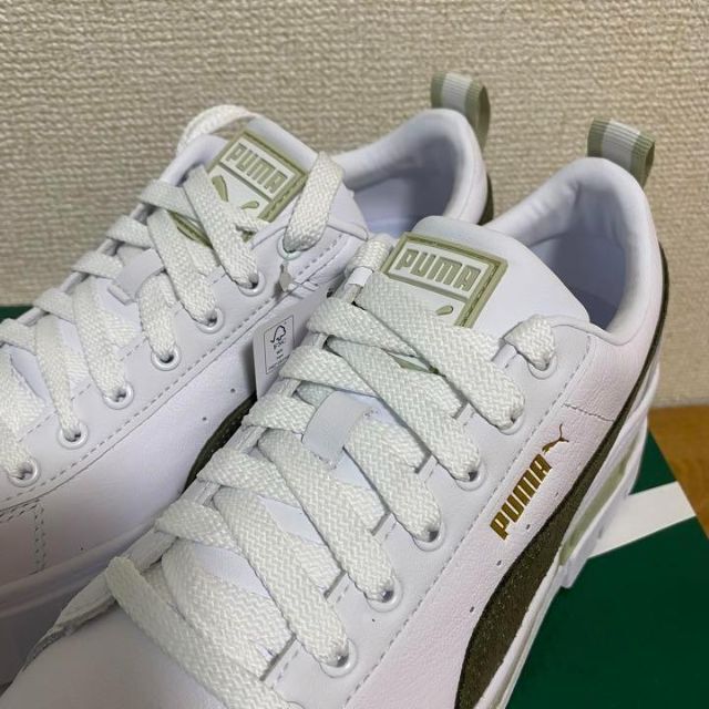 PUMA(プーマ)の24.5cm【新品】プーマ メイズ レザー 厚底 ベージュ レディースの靴/シューズ(スニーカー)の商品写真