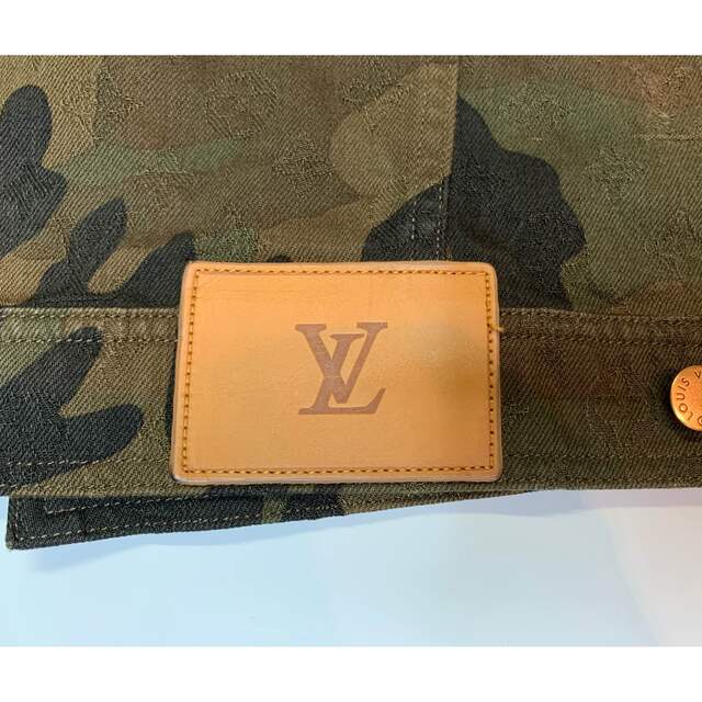 Louis Vuitton Supreme 迷彩 デニムジャケット 52 シュプ