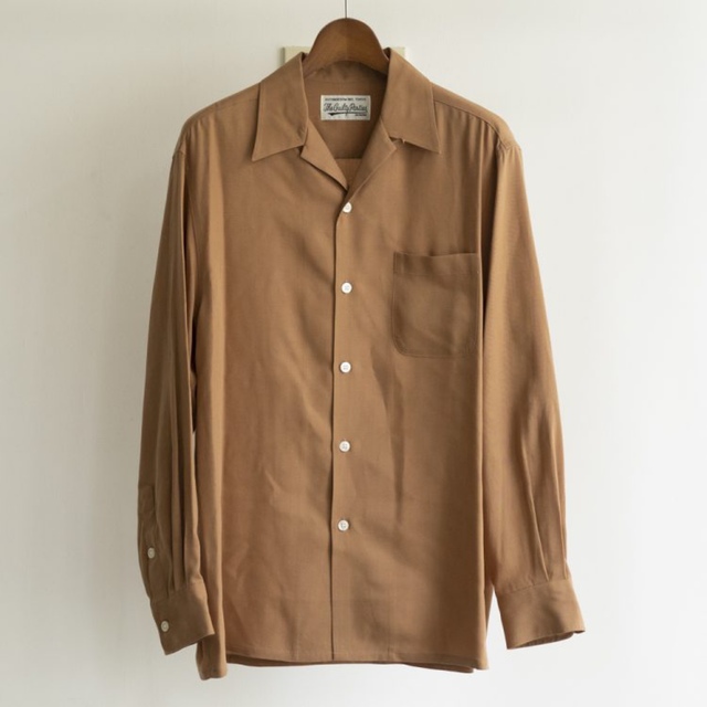 WACKO MARIA(ワコマリア)のWACKO MARIA 50'S SHIRT L/S TYPE-1 Brown メンズのトップス(シャツ)の商品写真