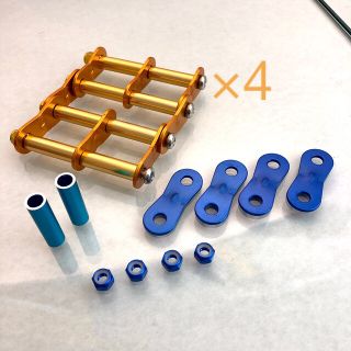 ベルトループ対応 腰道具ニックス風 カスタムチェーン4組 他 ゴールド