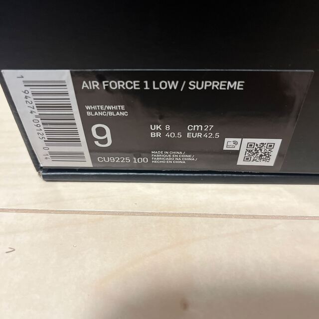 Supreme Nike Air Force 1 Low 27cm