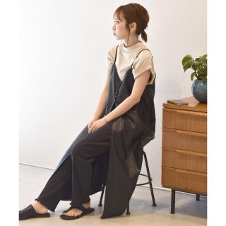 ダブルクローゼット(w closet)のエコレザーキャミワンピースとレギンスset(ロングワンピース/マキシワンピース)