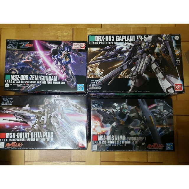 エンタメ/ホビーhguc　Zガンダム　フライルー　デルタプラス　ネモ(uc)　ガンプラまとめ売り