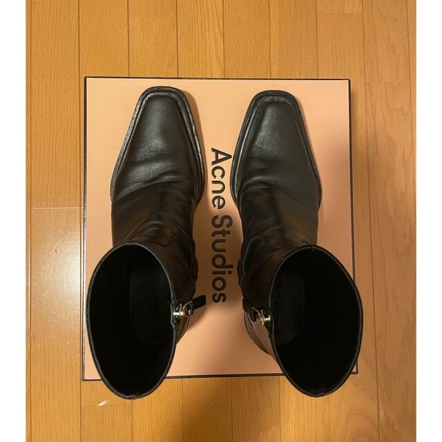 Acne Studios スクエアトゥジップブーツ40約26cmカラー