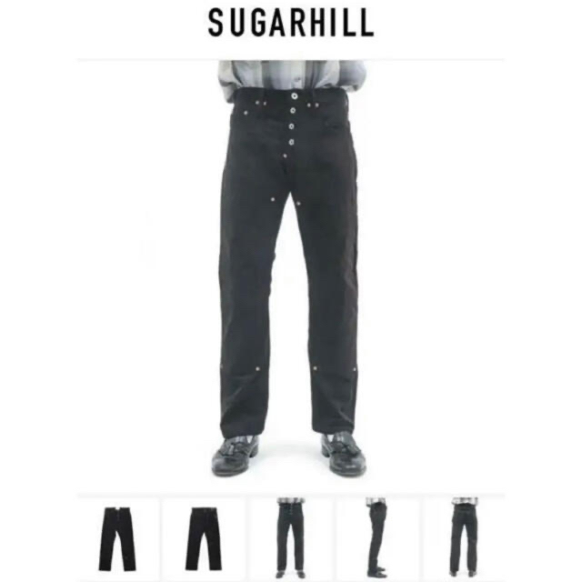 Sugarhill 21aw コーデュロイ　ダブルニーデニム　ブラック