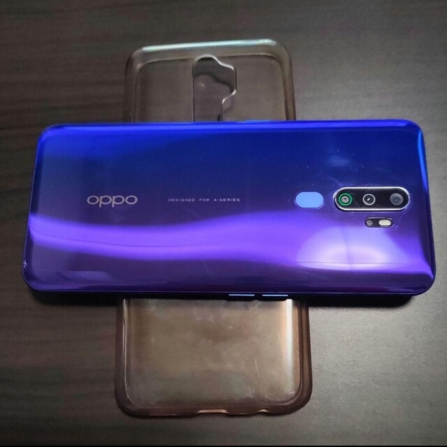 【使用少なめ】OPPO A5 2020 ブルー アンドロイドスマートフォン