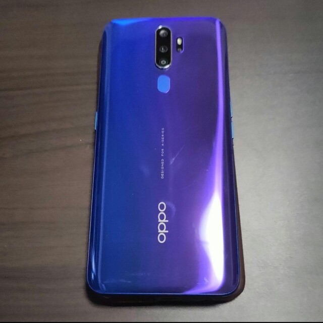 【使用少なめ】OPPO A5 2020 ブルー アンドロイドスマートフォン