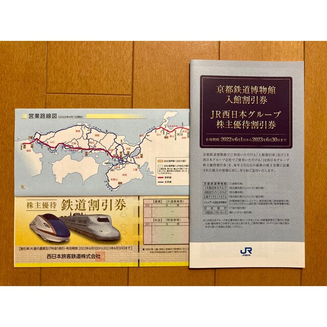 JR西日本　鉄道割引券＆グループ株主優待割引券