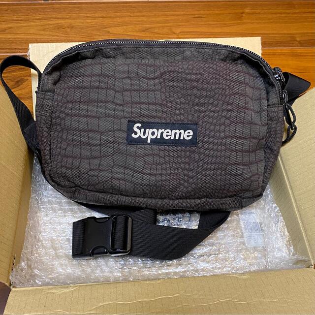 Supreme  13SS  croc  sholder  bag