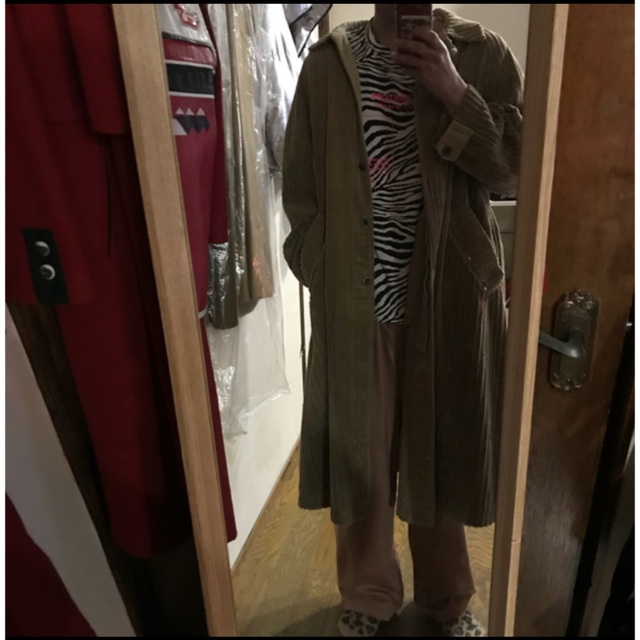 【Vintage】Corduroy Over Long coat