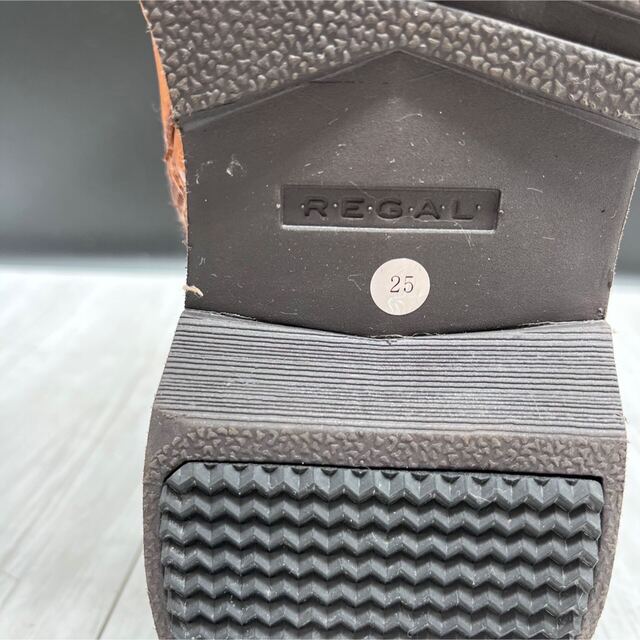 美品 REGAL リーガル 25 ブーツ サイドジップ ブラウン ゴアテックス