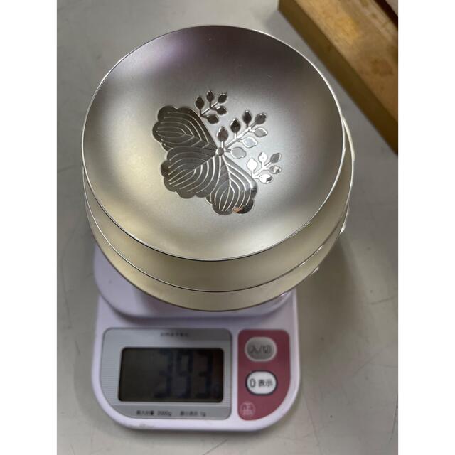 重量約393g 造幣局製 SILVER1000 銀杯大・中・小3個セット