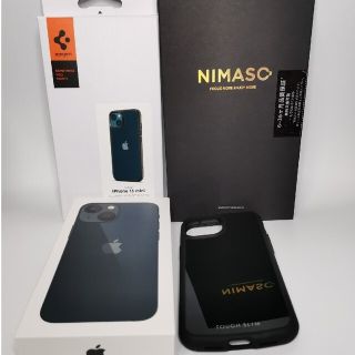 アイフォーン(iPhone)の［新同品］ iPhone13 mini 128GB 黒 楽天モバイル 本体(スマートフォン本体)