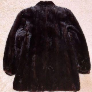 美品♡サガミンク【極上の肌触り】リアルファー ハーフコート 銀タグ