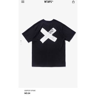 22AW　WTAPS　NO.24　BLACK　XX-LARGE　Tシャツ