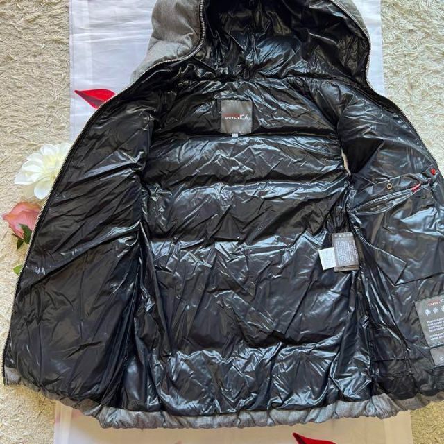 【美品】DUVETICA ダウンジャケット グレー ウール マット 40