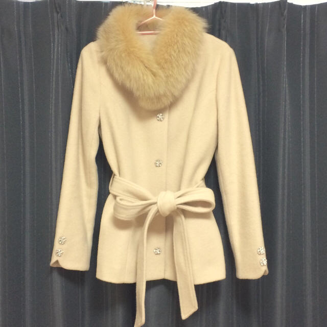 Rady♡フォックスファー ビジューウールコート♡2点セット Rady♡フォックスファー ビジューウールコート♡2点セット