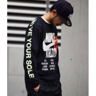 ナイキ(NIKE)の【完売品】NIKE AS M NSW LS TOP WTOUR　BLACK　XL(Tシャツ/カットソー(七分/長袖))