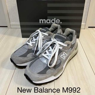 ニューバランス(New Balance)の【美品/入手困難】M992 グレー　US7.5(25.5cm)(スニーカー)