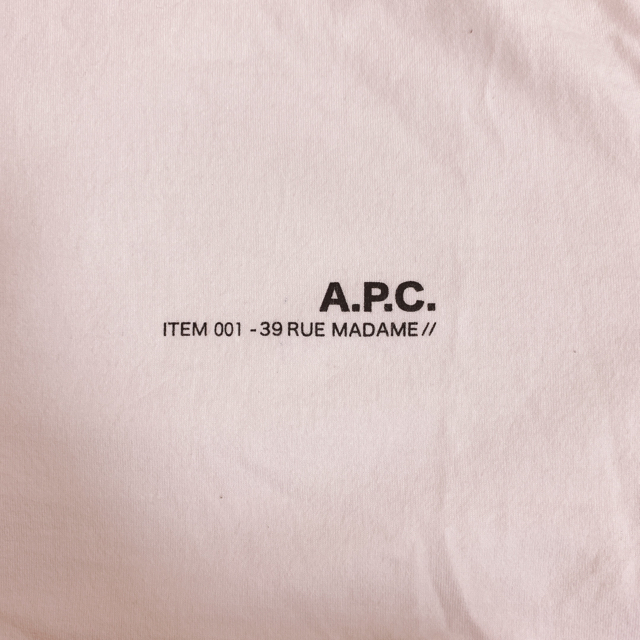 A.P.C(アーペーセー)のA.P.C tシャツ レディースのトップス(Tシャツ(半袖/袖なし))の商品写真