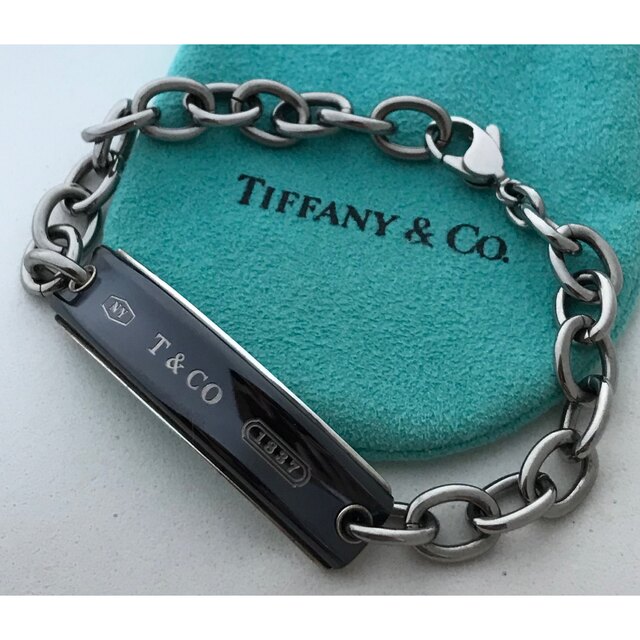 Tiffany 1837ブラックチタンコンビブレスレット