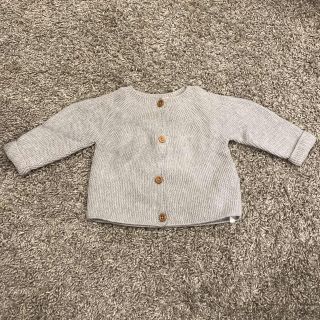 ザラキッズ(ZARA KIDS)のzara baby ニット　カーディガン　グレー　ザラ　ベビー　キッズ(カーディガン/ボレロ)