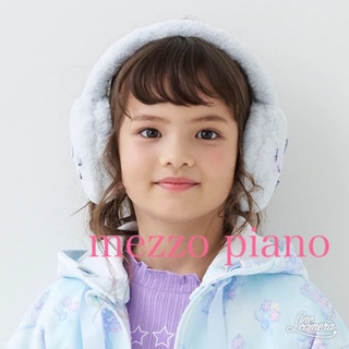 メゾピアノジュニア(mezzo piano junior)のメゾピアノ　リボンフェイクファー　イヤマフ(イヤーマフ)