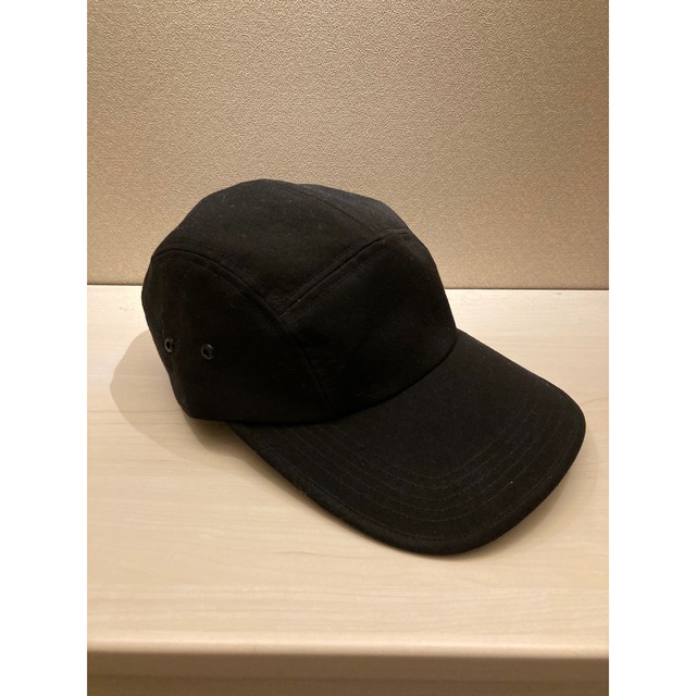 ESSAY Long Brim Jet Cap(WOOL) ブラック メンズの帽子(キャップ)の商品写真